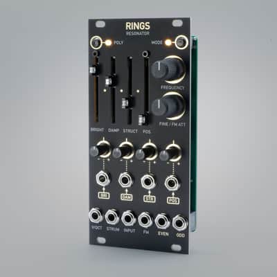 RINGS 12HP Version of Mutable Instruments Rings /// Rangoon //// Eurorack Modular /// Black & Gold image 4