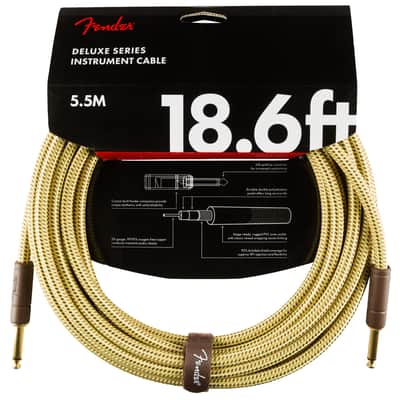Fender Deluxe Series Tweed Cable 18.6 Foot Cable in Tweed image 1