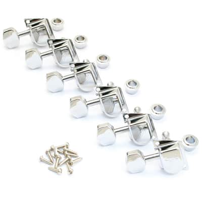 Genuine Fender 70's F-Style LEFTY, Left-Hand Tuners/Machines/Tuning Pegs, CHROME image 3