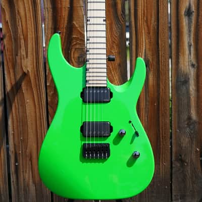 ESP CUSTOM SHOP M-II CTM/M Neon Green 6-String Electric Guitar w/ Hard Case (2025) image 8