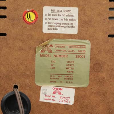 Optigan Stereophonic Model 35001 Organ Piano Keyboard T Bone Burnett #41469 image 10