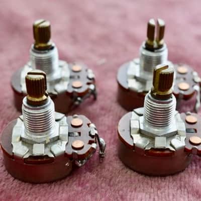 Vintage 1966 Gibson CTS 500k matched pot set - Volume / Tone - ES-335 PAF 1965 image 1