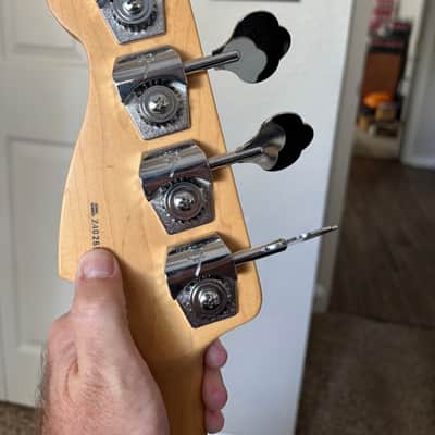 Fender American Series Precision Bass with Maple Fretboard 2002 - 2006 Chrome Red image 5