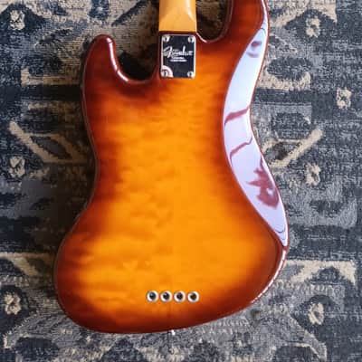 Fender American Deluxe Jazz Bass Special Edition Quilt 1999-2000 - Tobacco Burst image 14
