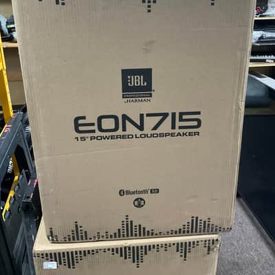 JBL EON715 2-Way 1300-Watt Powered Loudspeaker 2021 - Present - Black image 1