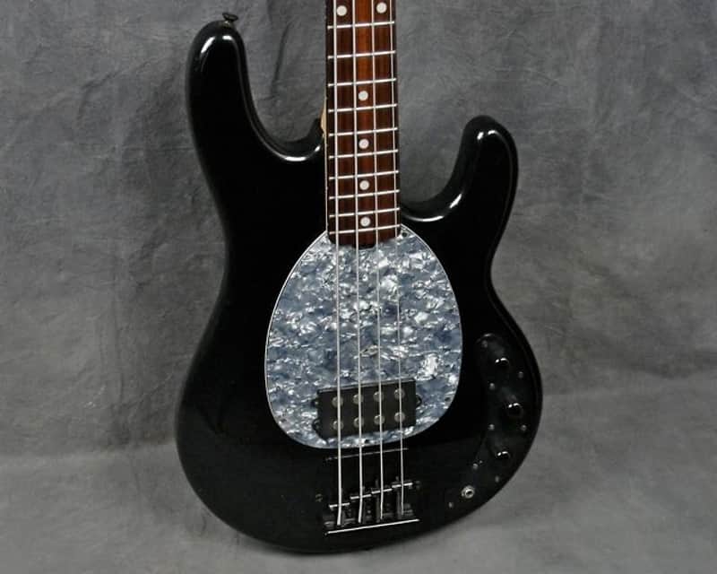 OLP MM2 4-String Bass Guitar, Ernie Ball MusicMan Stingray, Music Man, Black image 1