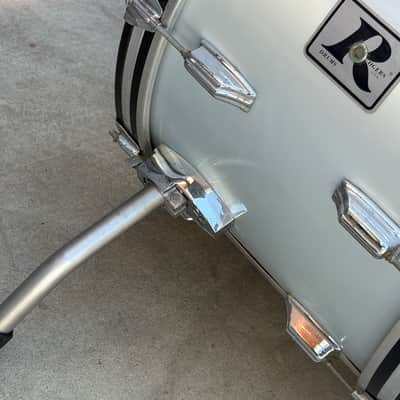 Vintage Rogers XP-8 Big R 24" Bass Kick Silver Mist Maple Shell for Drum Set image 12