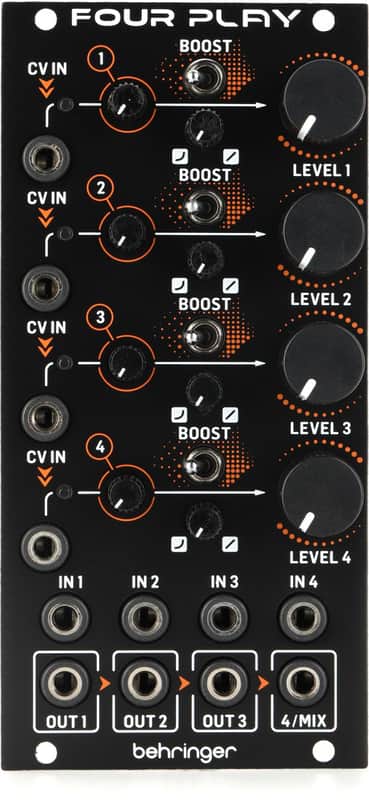 Behringer Four Play Quad VCA and Mixer Eurorack Module image 1