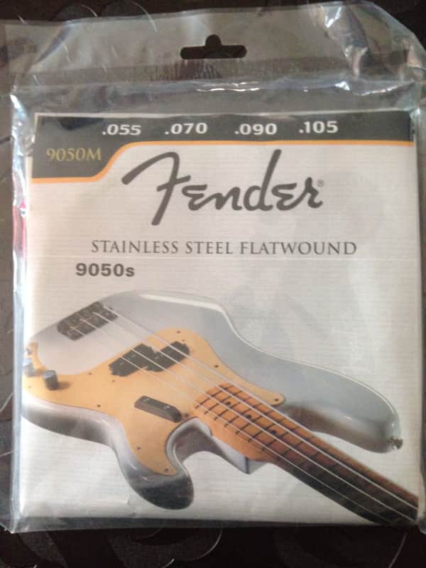 Fender 9050 stainless steel flatwound bass strings - new image 1