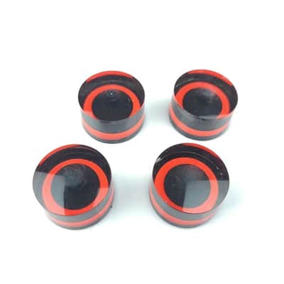 4pcs Guitar LP SG Style Red Black Tone Volume Control Knobs image 3