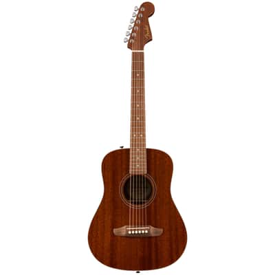 Fender California Standard Redondo Mini with Bag, Sapele Top, Natural Sapele image 3