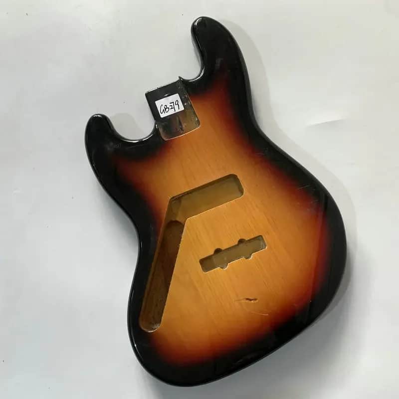 Tobacco Burst 4 String Lefty Jazz Bass Style Body image 1