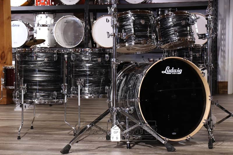 Ludwig Keystone X 6pc Drum Set Vintage Black Oyster image 1