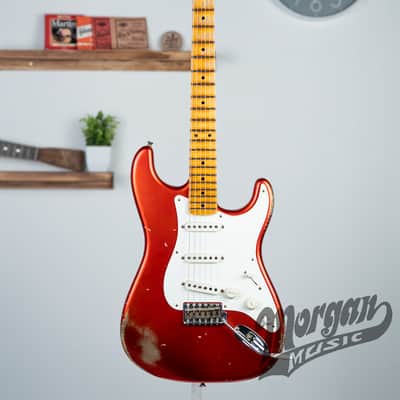 Fender Custom Shop '58 Stratocaster Relic - Faded Aged Candy Apple Red image 2