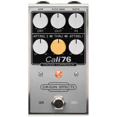 Origin Effects Cali76 Stacked Compressor Pedal, Brushed image 1