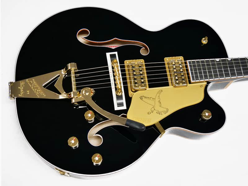 Gretsch G6136TG Pro Players Edition Falcon Gold Hardware Ebony Fingerboard 2022 Black image 1