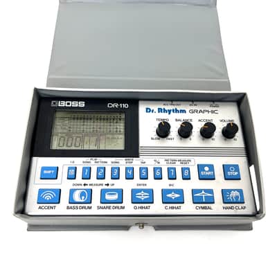 Boss DR-110 Dr. Rhythm 1980s with carry case & sticker Vintage - Worldwide Shipment image 2