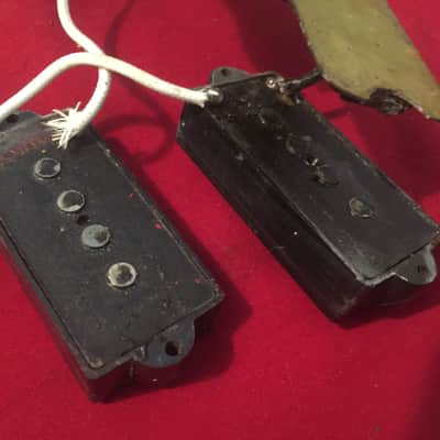 Vintage Fender Precision Bass Pickup Pre CBS 1962 1963 1964 Black Bottom image 1