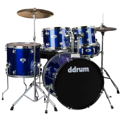 D2 Series- Complete Drum Set with Cymbals- Police Blue image 1