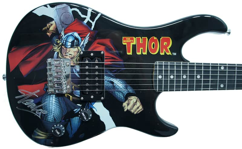 Peavey Marvel Avengers Thor 3/4 Size Electric Guitar Signed by Stan Lee with Certificate of Authenticity (Serial BRBBH213734) image 1