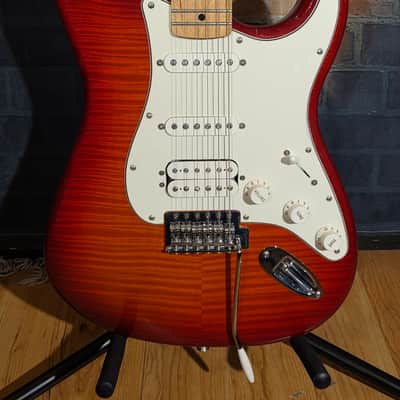 Fender 2017 Player Stratocaster HSS Plus Top Maple Fretboard Aged Cherry Burst image 5