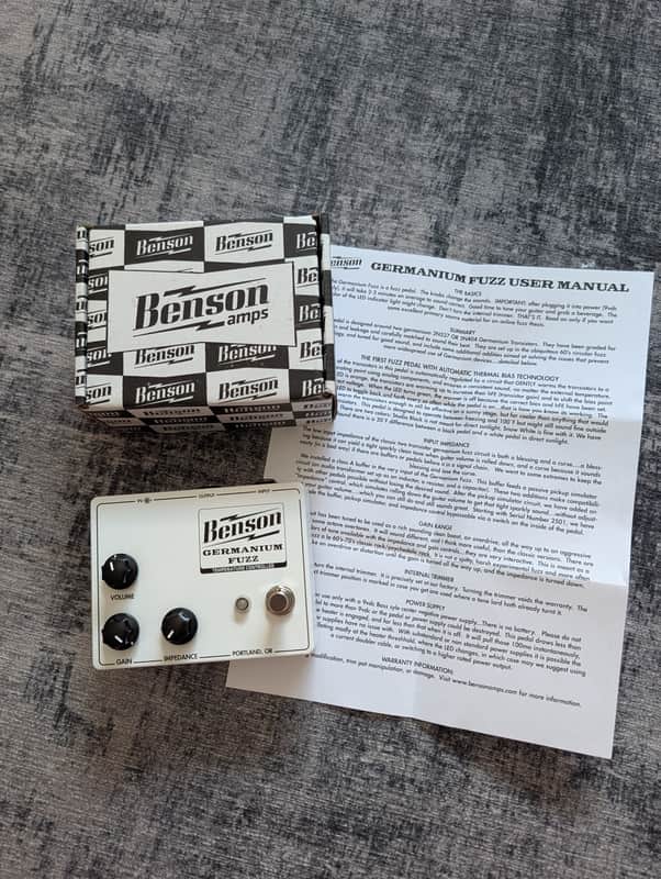 Benson Amps Germanium Fuzz 2021 - Present - Snow White image 1