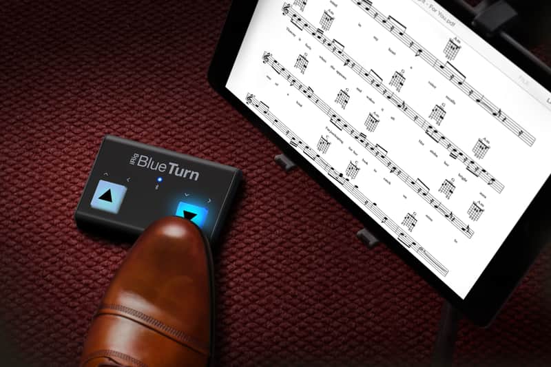 IK Multimedia iRig BlueTurn Compact Bluetooth Page Turner 2016 - Present - Black image 1