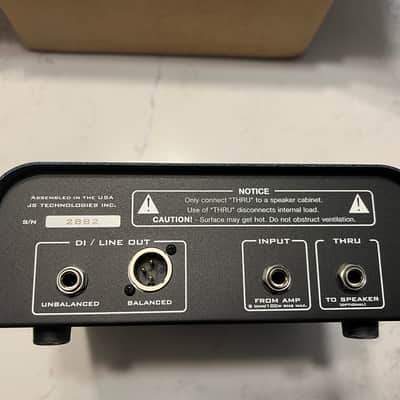 Suhr Reactive Load 8 Ohm DI Box 2015 - Present - Black image 4