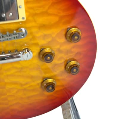 Tokai Love Rock LS90Q Quilt Maple Top Les Paul MIJ Japan 2009 Heritage Dark Cherry image 5