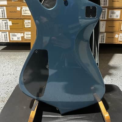 Ibanez Iceman IC420 Electric Guitar - Antique Blue Metallic image 5