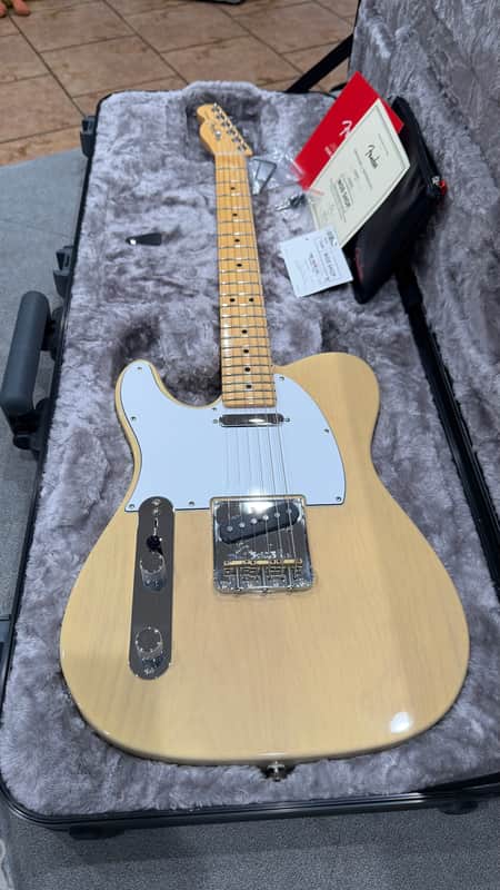 Fender Telecaster Left-Handed, Lefty, Made in USA, Fender Mod Shop 2021 - Vintage Blonde