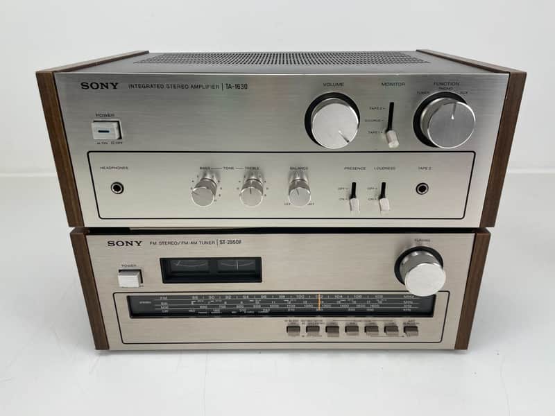 Ampli Stéréo Vintage Sony TA-1630 – Hi-Fi Argenté – Occasion Bon état – Entrées Phono/AUX/Tuner