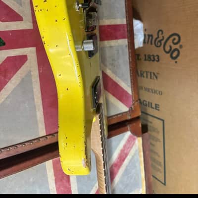 Friedman Cali Heavy Aged Graffiti Yellow Electric Guitar image 7