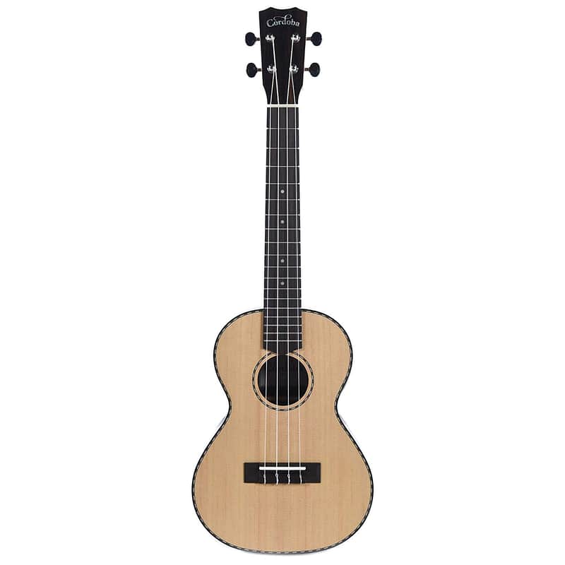 Cordoba 21T Exotic Striped Ebony Tenor Ukulele image 1