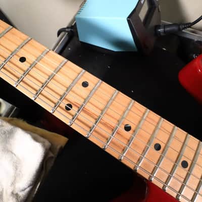 1992 G&L USA ASAT Classic Transparent Red Maple Neck image 19