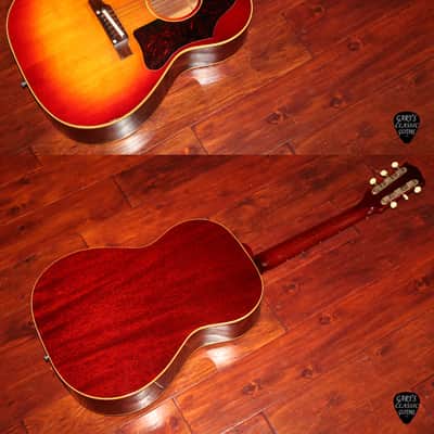 1960 Gibson LG-2 ADJ, Gorgeous Cherry Sunburst image 8