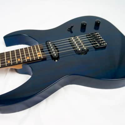 Swisher Handmade Machine 6 2022 Indigo Blue Electric Guitar image 11