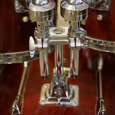 Yamaha 1990s Stage Custom Drum Set - Cranberry Red Lacquer - 8"/10"/12"/14"/22"/6.5x14" image 8
