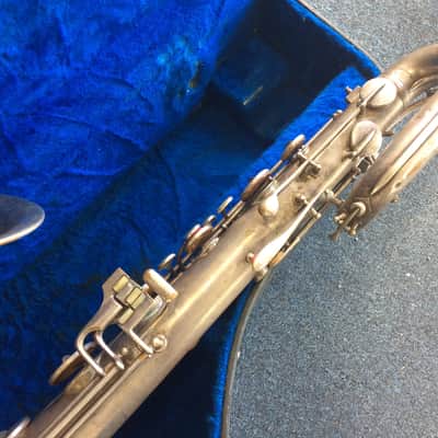 Conn Chu Berry (New Wonder) Professional Baritone Sax 1924 Silver Plate image 6