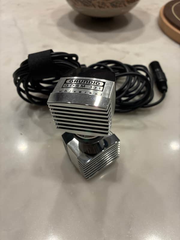 Grundig GDSM331 1966 Stereo Dynamic Mics - Silver/Black image 1