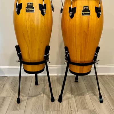 Meinl MarathMeinl Marathon Series Wood Conga Pair Natural w/ LP Bags & Stands – Thailand-Madeon Series image 6