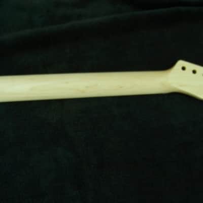 2" XXX WIDE (51mm) Right Hand Reverse Headstock GUITAR NECK-Maple/Ebony 22 Fret Tele Compatible Neck Custom Shaved, Sculpted Perfectly New Satin Nitro Finish with Frets Leveled, Crowned and Polished Includes Custom Nut Perfectly Cut for Low Action! image 4