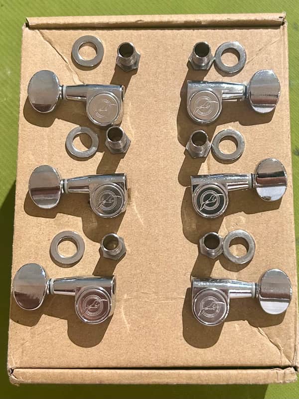 Seagull Guitar Tuners Set of 6 - Chrome - Heads, Machines, Tuner image 1