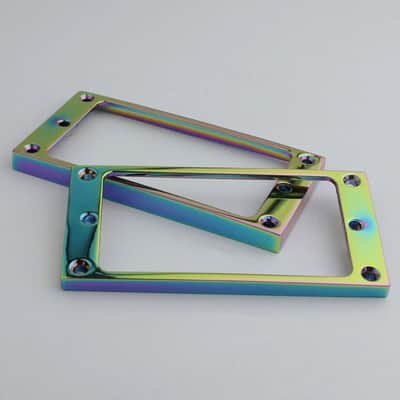 Electric Guitar or Bass Humbucker Pickups Cover Frame Flat Top Pickup Mounting Rings image 2