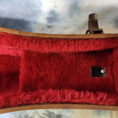 Vintage 1972 Gibson J45 J50 16 inch Brown Red Interior Hard Shell Guitar Case image 11