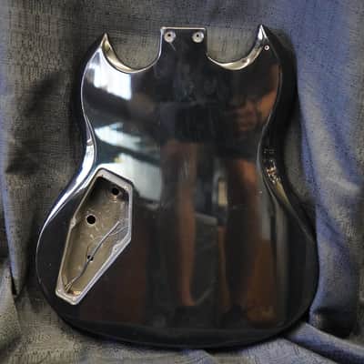 1996 ESP/Japan Bruce Kulick Viper - Mahogany Guitar Body - Black image 3
