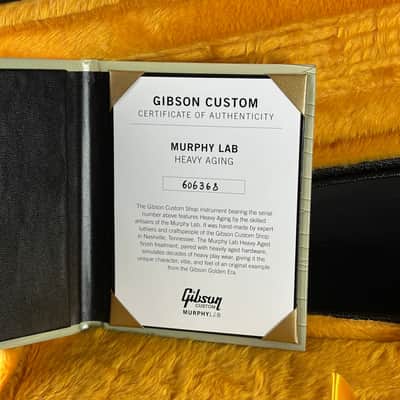 Gibson Custom Limited 68 Les Paul Custom Olive Drab Top Ebony Back Heavy Aged 606368 image 17