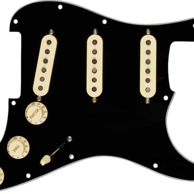 Fender 099-2340-506 Custom Shop Fat '50s Stratocaster 11-Hole Pickguard 3-Ply Pre-Wired 2010s - Black image 1