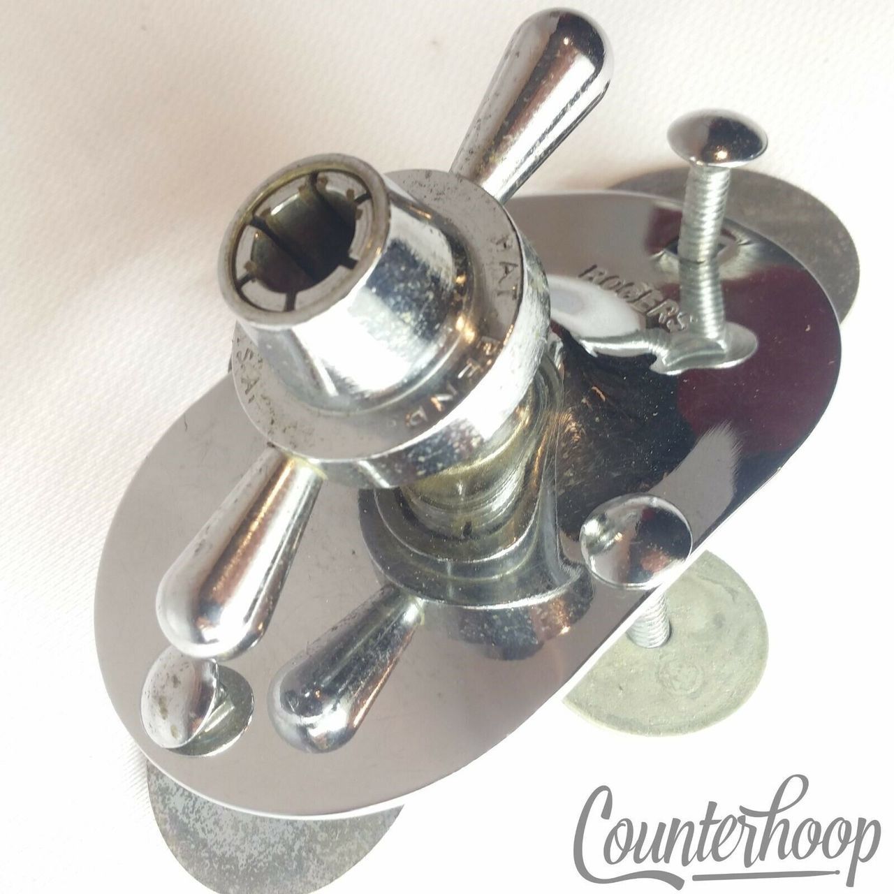 Rogers Swivomatic Bass Drum Spur/Tom/Cymbal Arm Mount Cleveland USA Holiday 60s — main photograph