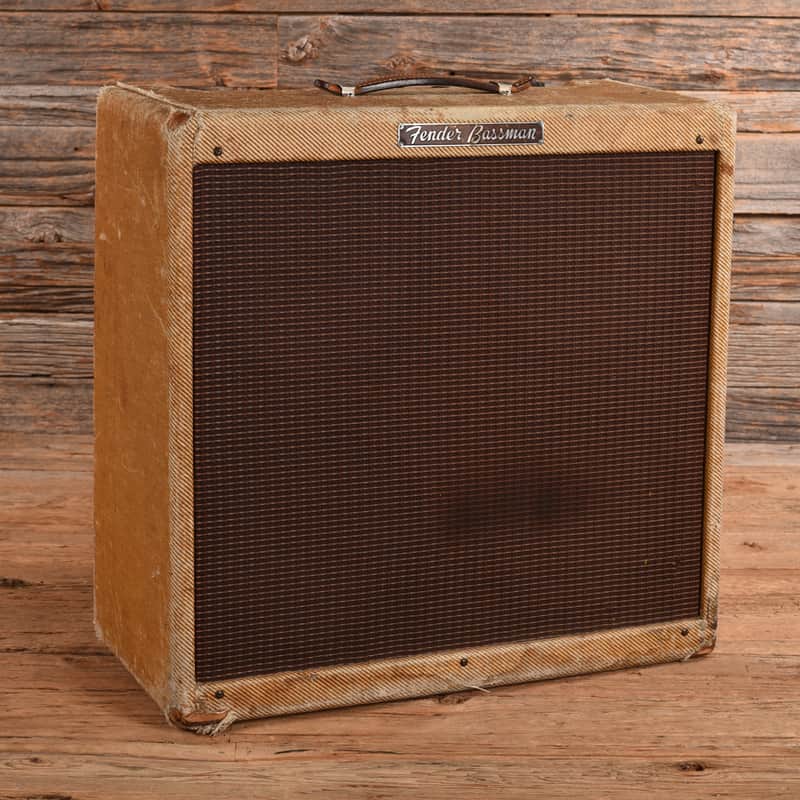 Fender 5F6-A Bassman 2-Channel 40-Watt 4x10" Guitar Combo Amp w/ Road Case  1959 image 1